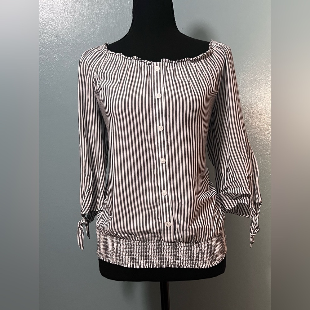 AGB grey & white striped shirt​​​ - spring / summer